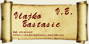 Vlajko Bastašić vizit kartica